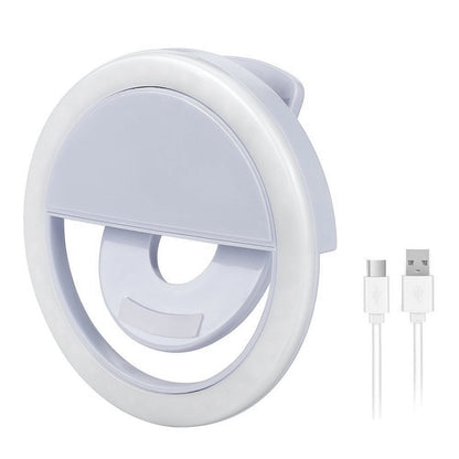 Ring Light Selfie Para Celular Três Potências Anel De Luz BRANCO