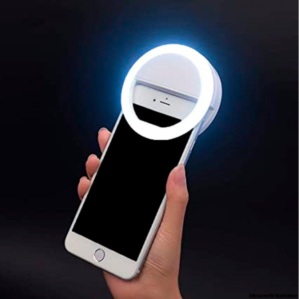 Ring Light Selfie Para Celular Três Potências Anel De Luz BRANCO