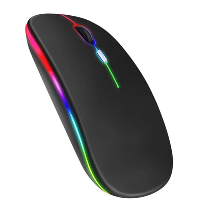 Mouse Sem Fio Recarregável Wireless Led Rgb Ergonômico