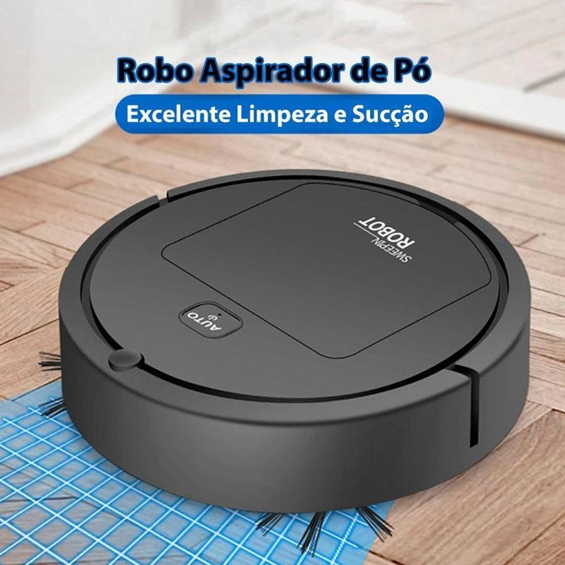 Robô Aspirador Inteligente Automático Com Vassoura e Pano