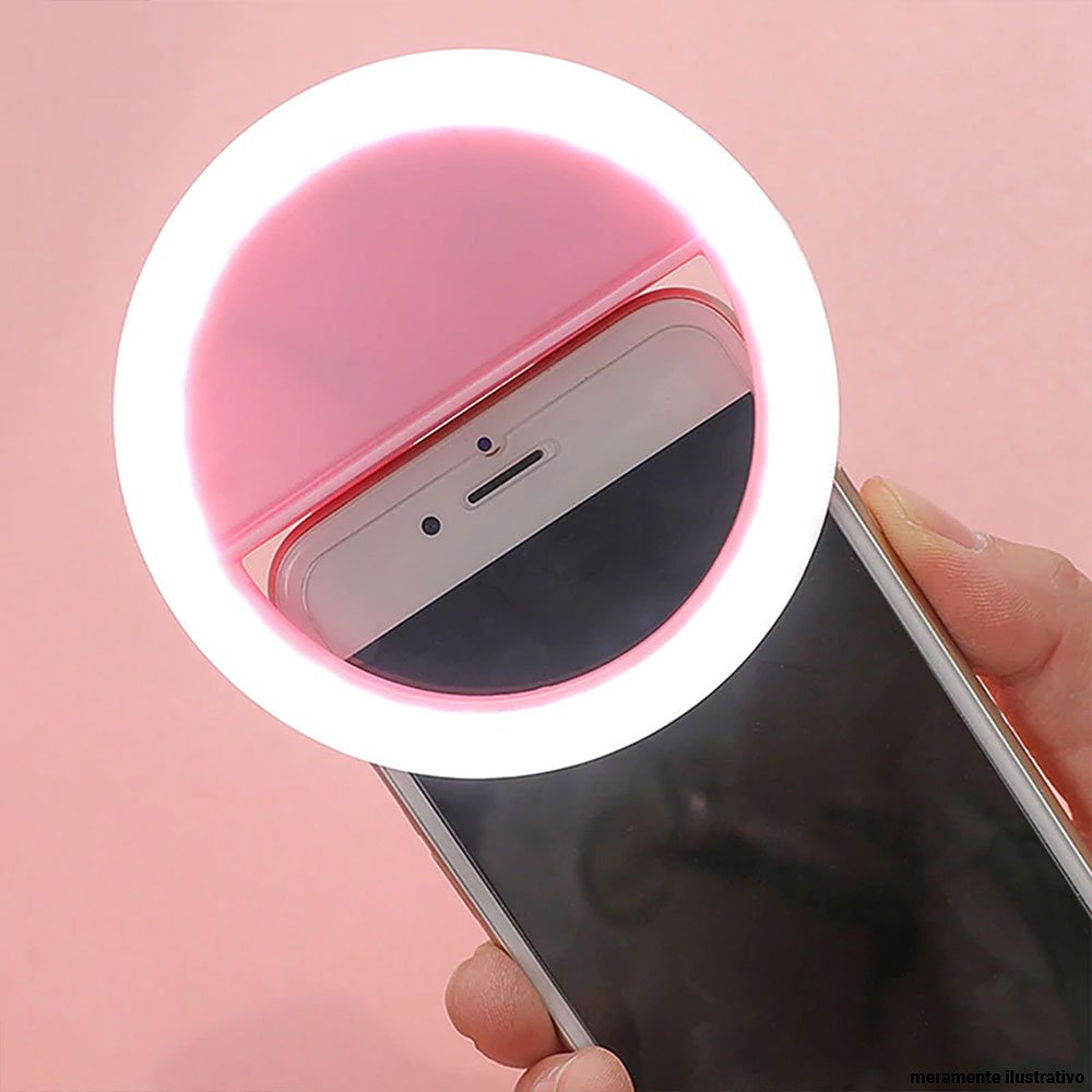 Ring Light Selfie Para Celular Três Potências Anel De Luz BRANCO